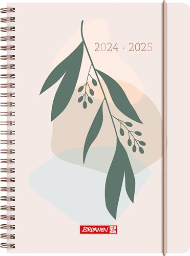 BRUNNEN Schülerkalender (2024/2025) „Mediterranean“, 2 Seiten = 1 Woche, A5, 208 Seiten, mehrfarbig