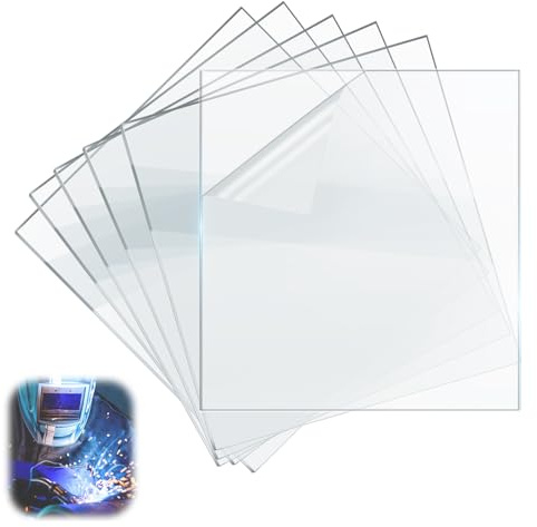 KP2898-1 Welding Helmet Cover Lens Fits for Lincoln Electric Viking 3350, 2450, 750S & 850S Series, 4.5” X 5.25” Welding Hood Clear Lenses Electric Welder Parts (Outside) - 6 PCS