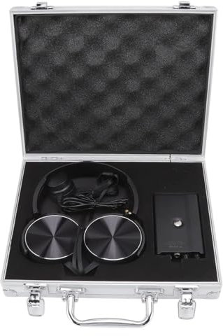 MVXBICIA Detector profesional de fugas de fontanería con auriculares y 4 engranajes ajustables, reduce el gas, la calefacción del suelo y los residuos de fugas de agua