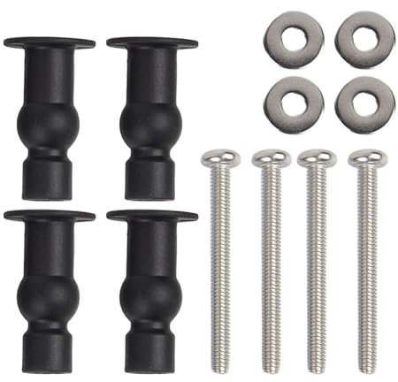 4 Stück Toilettensitze Top Fix Schrauben Befestigungen Universals Toilettensitze Scharniere Schraube Toilettensitze Blindlochbefestigungen Enduring