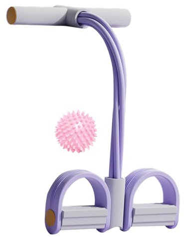 Multifunktionales Pedal-Puller-Widerstandsseil, Pedalzieher, Sit-Up-Hilfe, Pedalziehseil, Bauchmuskeltraining, Multifunktionales Widerstandstraining Mit 4 Röhren Pedalwiderstandsband Sit-up Zugseil Fi