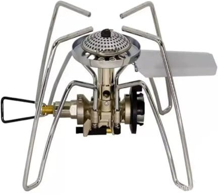 Yindhgdr Fornello A Gas da Ultraleggero per Esterni Spider Split Gas Burner Fornello da Cucina Bruciatore Singolo Fornello A Cassetta Monoblocco