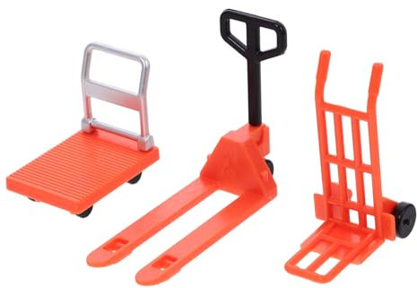 SUPVOX Miniature Chariot Plateforme Orange Jouet Engin Chantier Légers Résistants Et Pédagogiques pour Garçon Fille Outils Mobiles De Construction Stimulent Coordination
