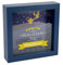 Salvadanaio Decorativo in Legno, Design Desiderio, 16x16 cm, Blu Navy