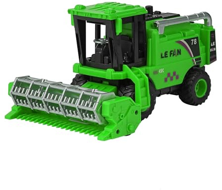 EliphonTowne Mietitrebbia giocattolo – Simulating Wheat Cutting Scenes and Multi Joint Movable mietitrebbia veicolo, giocattolo da raccolta senza batteria, durevole e realistico