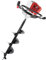 Tarière à essence, 52 cm3, pour percer des trous pour poteaux de clôture, arbres ou arbustes, réservoir de carburant spacieux (1,25 l), construction stable, boîtier renforcé