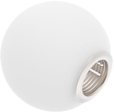 Housoutil Pantalla de Cristal Esmerilado G9 Pantalla Redonda Lechosa de 80 MM para Lámparas Colgantes de Techo Repuesto para Luminarias Base de Rosca G9