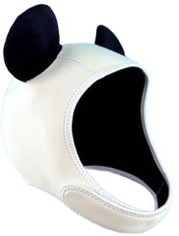 YEJBBUC Bonnet de plongée en néoprène avec motif panda - Taille XL - Blanc et noir