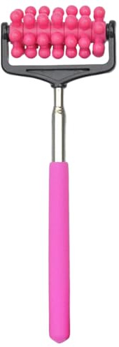 Healifty Ausziehbarer Massageroller Mit Griff Für Rücken Arme Und Beine Muskelrolle Für Manuelle Massage Ergonomischer Handroller Zur Linderung Von Muskelkater Tragbar Für Zuhause Und Unterwegs