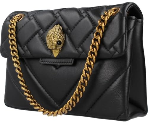 Borsa a tracolla Kurt Geiger Mini Kensington in pelle trapuntata nera