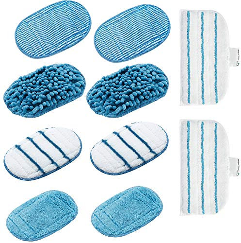 Zealing - Set di 10 panni di ricambio in microfibra a vapore per Black & Decker