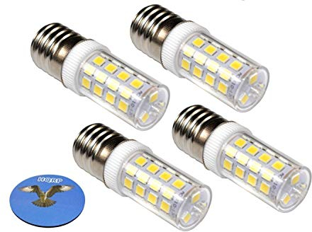 HQRP 4 pcs 220V E17 Dimmable Ampoule à LED Blanc Froid compatible avec GE General Electric WB36X10003 Ampoule Replacement pour Hotpoint/Kenmore/RCA Four micro onde