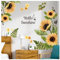 Adesivi da parete 3D a forma di girasole, adesivi da parete con fiori gialli, carta da parati autoadesiva, decorazione da parete fai da te per bagno, camera da letto, asilo nido, porta doccia camper,