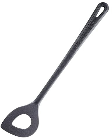 Westmark Gentle Plus 28842275 - Cucchiaio a punta, resistente al calore fino a 270°C, lunghezza: 30 cm, colore: Nero