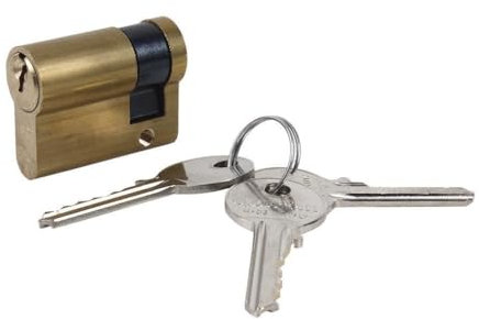 Cilindro Medio 40/10-L.Larga-Latón Llaves Iguales AAA