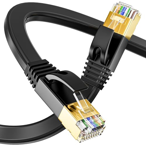 Soibke Ethernet Cable 25m Cat 7 Outdoor & Indoor, High Speed Internet Cable