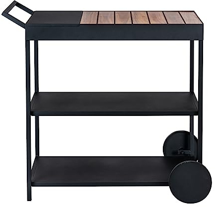 WENKO Servierwagen Miro Beistellwagen Schwarz