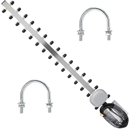 Pilipane Antena Yagi Direccional De Alta Ganancia 25dBi para Tarjeta De Red del Enrutador Inalámbrico 4G