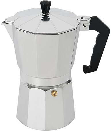 IGTOPS Espressokocher aus Aluminium, Espressokanne für 9, 12, 14 Tassen, Espresso Maker, Italienische Kaffeekocher, Espressomaschine, Sicherheitsventil verhindert Überlaufen (14 Tassen,700ML)