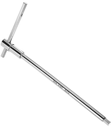 CoCud Llave Hexagonal con Mango en Forma T 6 mm Hexagonal Acero Cr-v Métrico con Mango Deslizante Llave con Fundas Velocidad para Destornillador Mango en Forma T O l 1 Ud