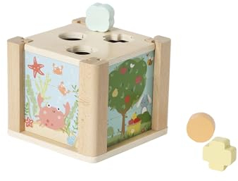Vertbaudet Baby Activity-Würfel Holz FSC® grün