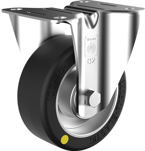 Wicke | ESD-Elastikgummi-Reifen | Rad-Ø x Breite 125 x 40 mm | Tragfähigkeit 250 kg | Bockrolle