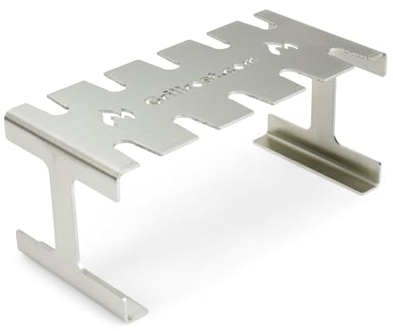 Edelstahl Hähnchenkeulenhalter | Drumstickhalter - für 10 rundum knusprige Keulen vom Grill & Backofen