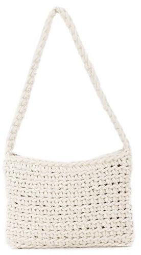 EVEOUT Gehäkelte Handtasche für Damen Mädchen Kleine gestrickte Clutch Tote Sommer Gewebte Schultertaschen