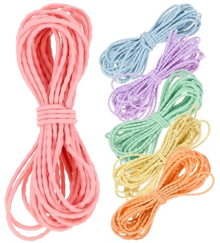SOESFOUFU 6 Piezas banda de goma de hilo elástico pulseras de colores cadena de pulsera elástica cordones elasticos lazos pelo coleccionistas cordón para hacer pulseras cuerda elástica joyas