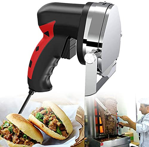 Barbecue elettrico, coltello automatico Doner Kebab, affettatrice elettrica per kebab con 2 lame per tagliare affettatrice per kebab turco, macchina per tagliare la carne, affettatrice per kebab,B