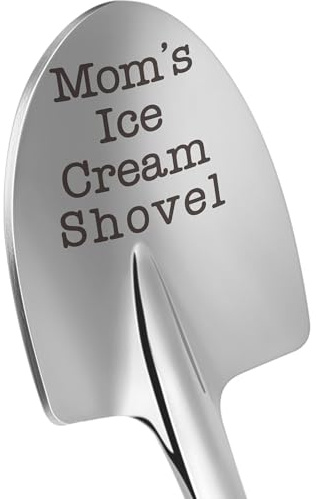 Funny Gifts for Mom Mothers Day - Mom Mother's Day Birthday Gifts from Daughter Son Kids Mom's Ice Cream Shovel Spoon Scoop Gift for Mother-in-law Mama Mommy Anniversary Present Ideas Kitchen Gadgets