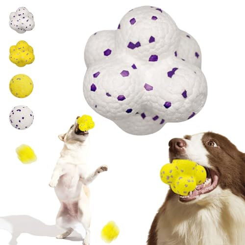 Donubiiu Pfotenstern Kauzauber Ball für Hunde - Unzerstörbares Hundespielzeug für Große, Mittelgroße, Kleine Hunde (1 PCS-B)