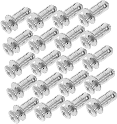 TOPBATHY 20pezzi Ancoraggi Per Porte Extra Corti in Metallo Kit Di Ancoraggio Per Pareti Cave Per Cartongesso Bulloni Di Fissaggio Per Impieghi Gravosi Elementi Di Fissaggio Per Pareti in s
