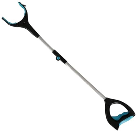 Bastón Recogedor,Pinza Plegable con LED para Basura | Alargador Liviano para Adultos Mayores Mujeres Embarazadas Ropa Basura Hogar Jardín