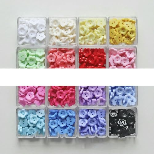 Botones pequeños de 10 mm con dos ojos, forma de flor de ciruelo, de resina, para manualidades, ideales para coser camisetas, muñecas y suéteres de bebés y niños. Color: amarillo (50 unidades).