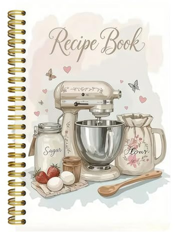 Rezeptbuch Zum Selberschreiben A5, Kochbuch Selbst Schreiben mit Platz für 100 Rezepte, Weiß Personalisiertes Rezeptbuch, Backbuch Zum Selberschreiben, Ideal für Kochliebhaber und Als Geschenk (Weiß)