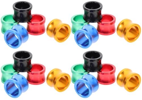 HOMSFOU 20 Bagues D'identification en Aluminium pour Pattes de Pigeons Voyageurs, Lot Multicolore 20 Pièces, Fournitures pour Oiseaux et Marquage de Volaille
