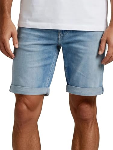 Replay Short en jean stretch pour homme - Coupe ajustée - Bermuda d'été - Denim - Couleur unie - Bleu et noir - 30, 31, 32, 33, 34, 36, 38, 40, 42
