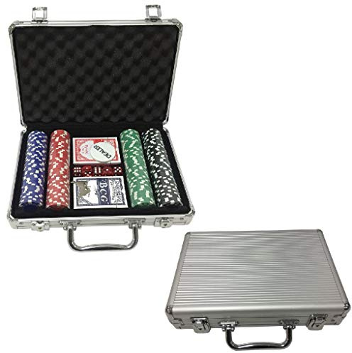 AK Sport 0603014 Aluminium Case 200 Poker Set