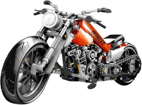 APRILA - Kit di Costruzione di Modelli di Moto per Harley-Davidson, 436 Pezzi Giocattolo di Costruzione, Supermoto Mattoncini da Costruzione, Compatibile con Technic
