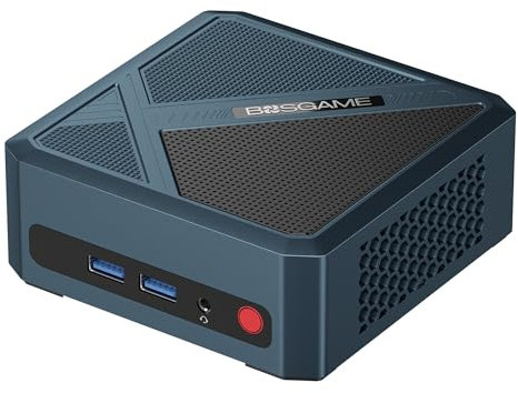 BOSGAME Mini PC P5 Ryzen 5 6600H(Up to 4.5GHz) 24GB DDR5 512GB NVMe SSD Mini Computer, 4K Triple Display Business Office Mini Desktop PC, Dual USB4.0, 2.5G LAN, Wi-Fi6, BT 5.2