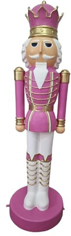 XXL Premium Nussknacker auf Standfuss ca.200 cm Garten Deko Figur Weihnachtsmann