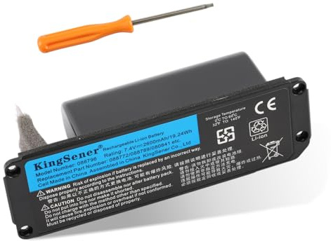 KingSener 088796 088789 088772 080841Neuer Akku-Ersatz für Bose Soundlink Mini 2, Soundlink Mini II Bluetooth-Lautsprecher 7,4 V 17 Wh 2330 mAh-Schweißarbeiten erforderlich, Akku ohne Leiterplatte