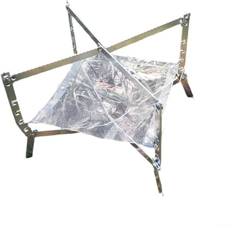 snowchecking Klappbarer Camping-Feuergrill-Kit, tragbarer Campingfeuer, zusammenklappbarer Campinggrill, 304 Edelstahl, Grill für Grillen, Wandern, einfache Installation und Regulierung