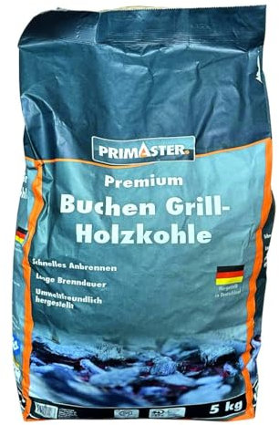 Primaster Holzkohle 5 kg, Buche Kohle