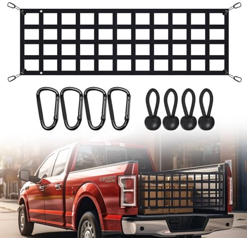 Tailgate Net for Truck Heckklappennetz GepäCknetz, Frachtnetz LadefläChennetz GepäCknetzFüR Pickup LKW LadefläChe LadefläChennetz GepäCknetzAuto GepäCknetz Kofferraum