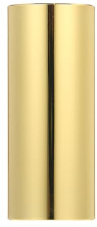 Premium Dual-Material Guitar Slide Bar – Stainless Steel + Frosted Glass for Blues Rock & Guitarists Fits Bass Banjo Ukulele (60mm Gold-Plated)