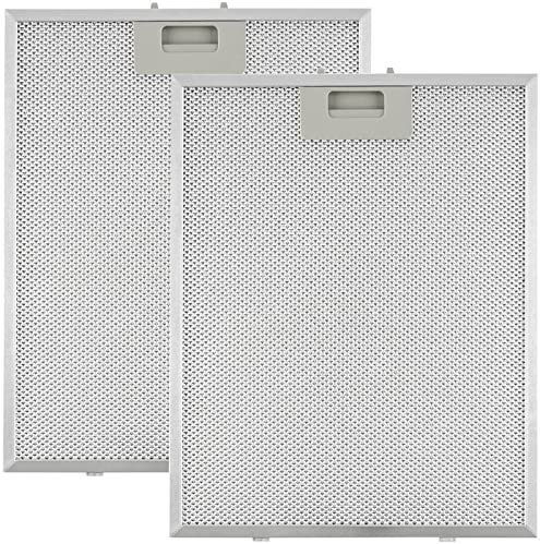 Ansook Filtro antigrasso in metallo per cappe aspiranti, 320 x 260 mm, filtro antigrasso con griglia metallica per cappe da cucina (2 pezzi)