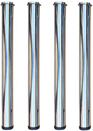 BOCbco Gambe Del Tavolo Gambe per Tavolini in Vetro, Gambe per Tavoli in Vetro, Gambe per Tavolini da Caffè, Staffe, Barre Di Supporto, Piedi per Mobili con Torta in Alluminio, Quattro Gambe/75Cm