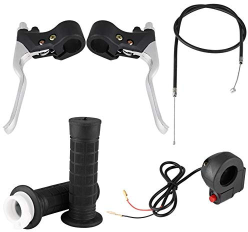 Auto Mango de encendido y apagado interruptor acelerador freno palancas kit 22mm (7/pulgadas) para Pocket Bike Mini Moto+mango pocket bike pocket bike bike